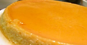 flan de lúcuma