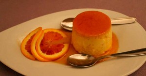 flan de naranja